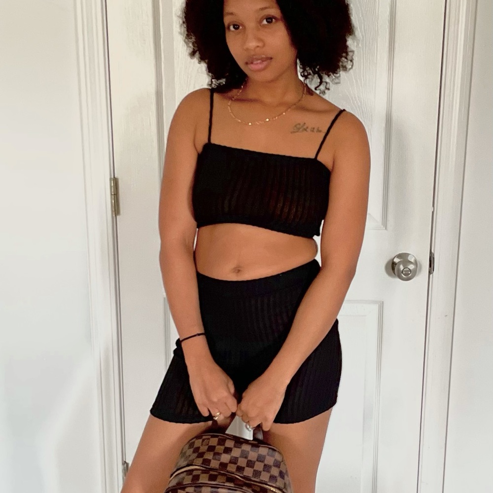 Spaghetti strap two piece